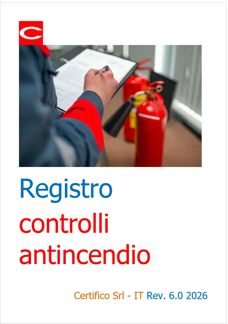 Registro dei Controlli antincendio Registro dei Controlli antincendio